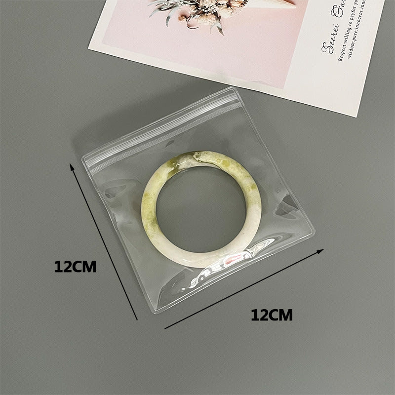 simple style solid color plastic  jewelry packaging bags