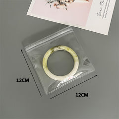 simple style solid color plastic  jewelry packaging bags