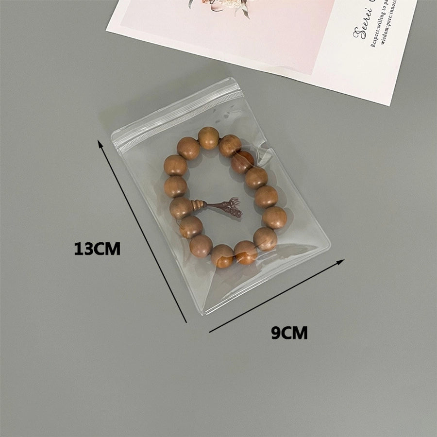 simple style solid color plastic  jewelry packaging bags