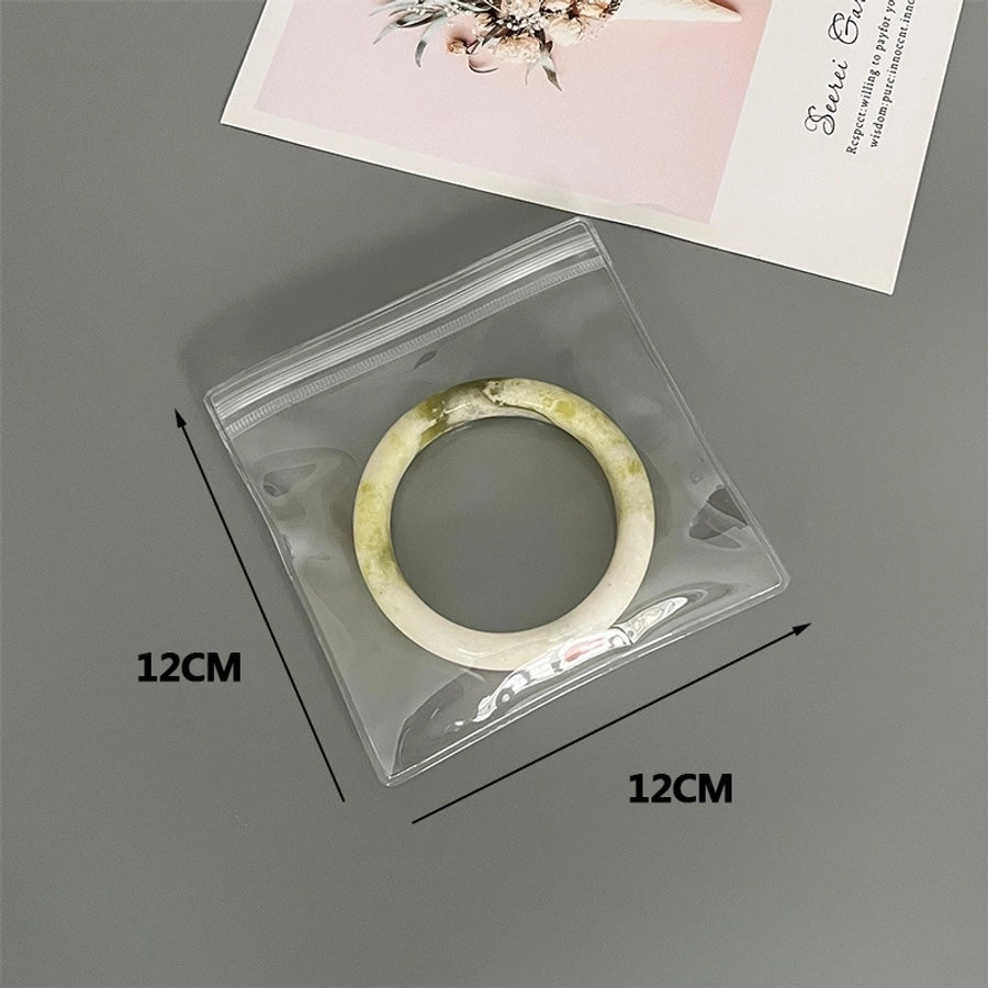 simple style solid color plastic  jewelry packaging bags